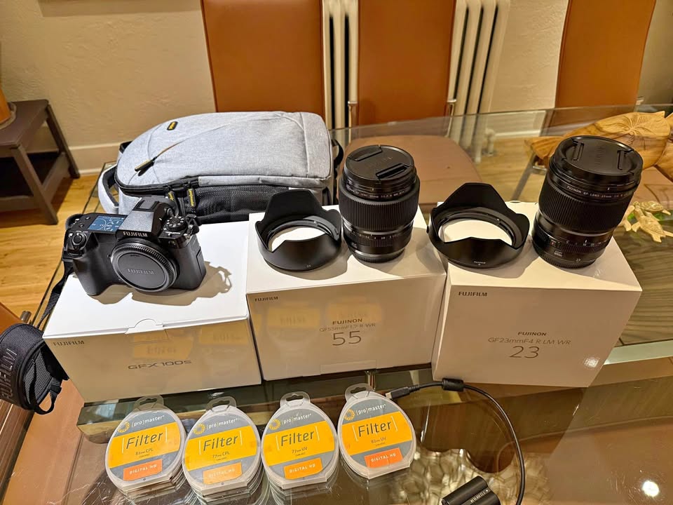 Fuji GFX 100S Camera and Two Lenses